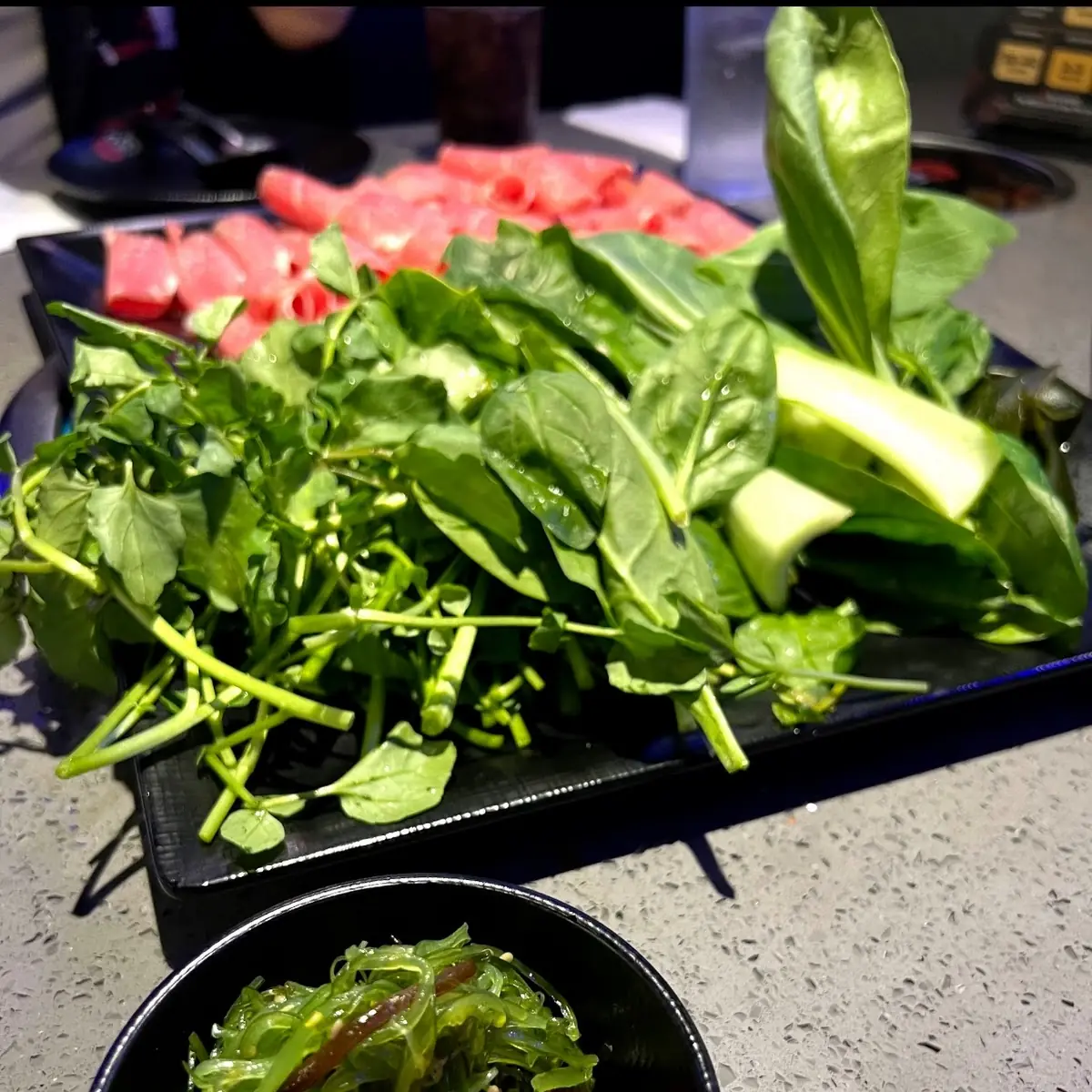 Seaweed Salad Bok Choy Beef