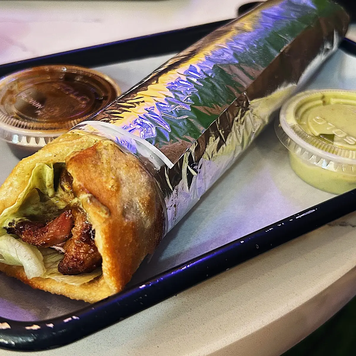 Chicken Malai Paratha Roll