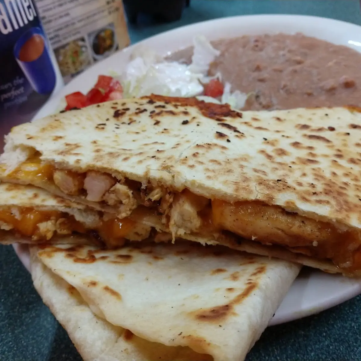 Chicken Quesadilla Plate