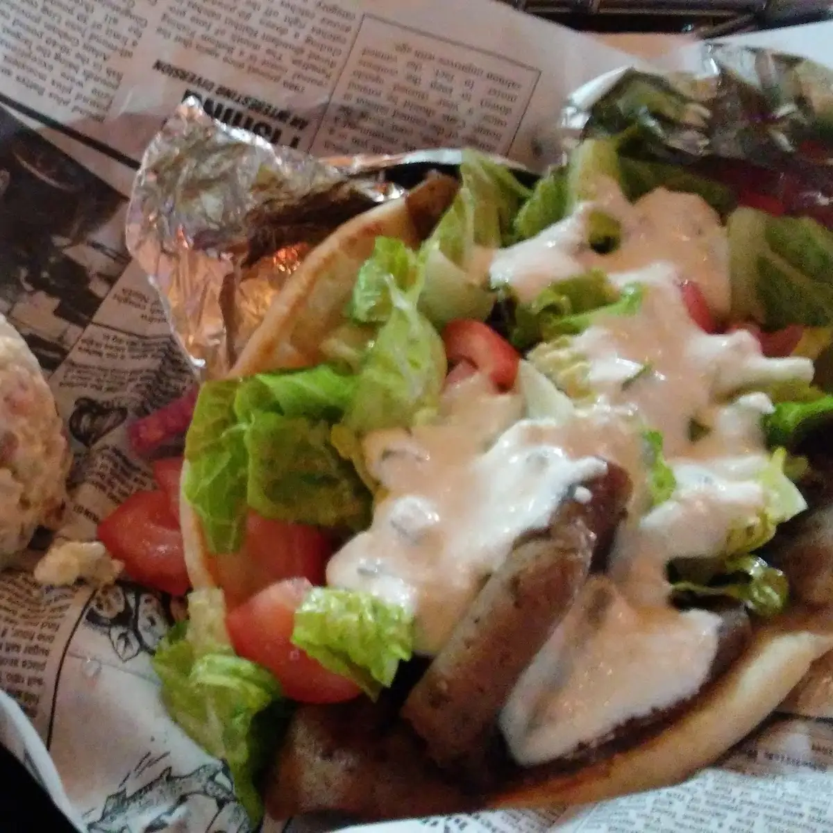 Gyro and Potato Salad