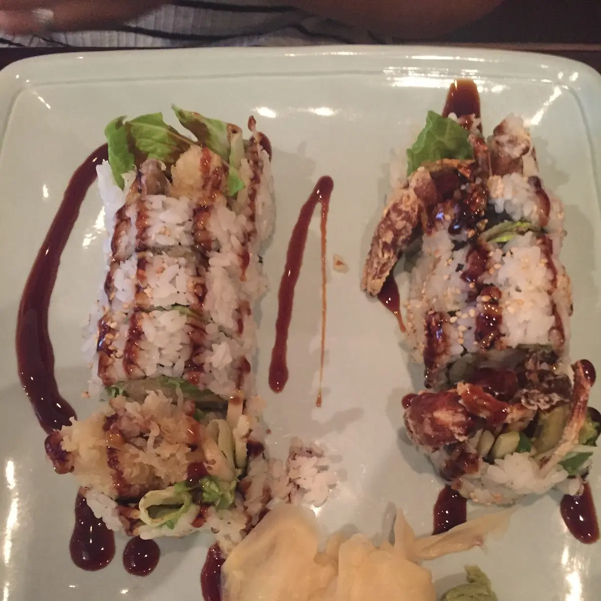 Spider Roll and Tempura Roll