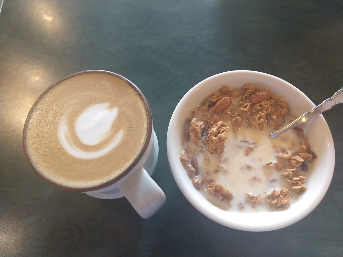 Home Made Granolaand Latte
