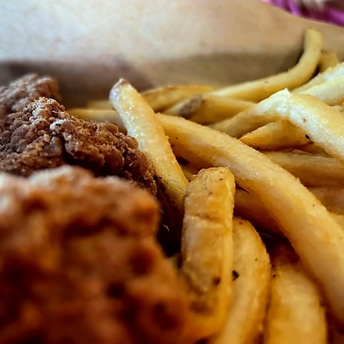 Boneless Chicken Wings with Fries