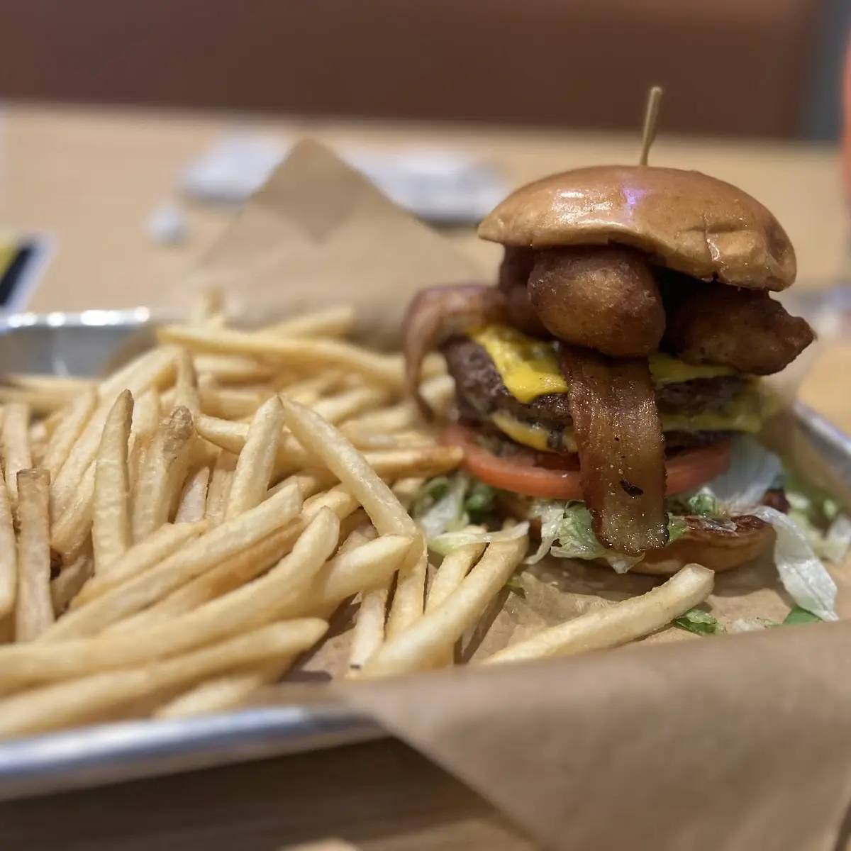 Cheese Curd Bacon Cheeseburger