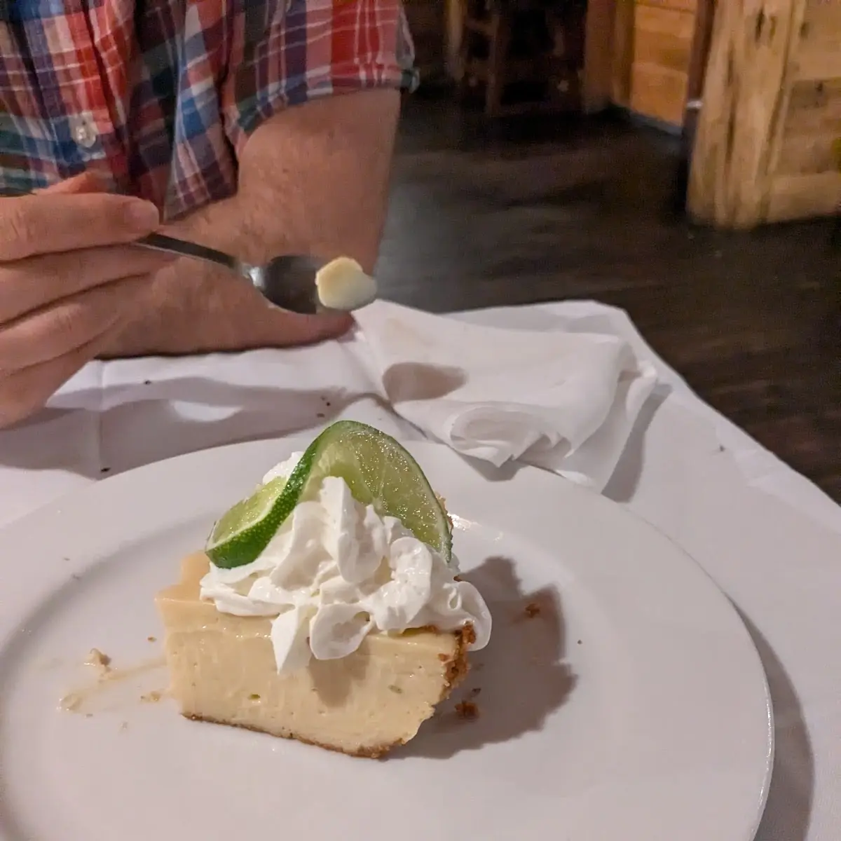 Key Lime Pie with a Thin Light Crust