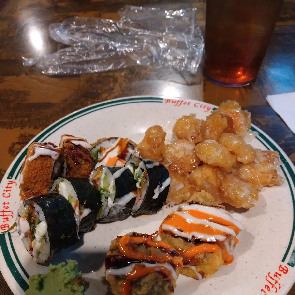 Coconut Shrimp and Sushi