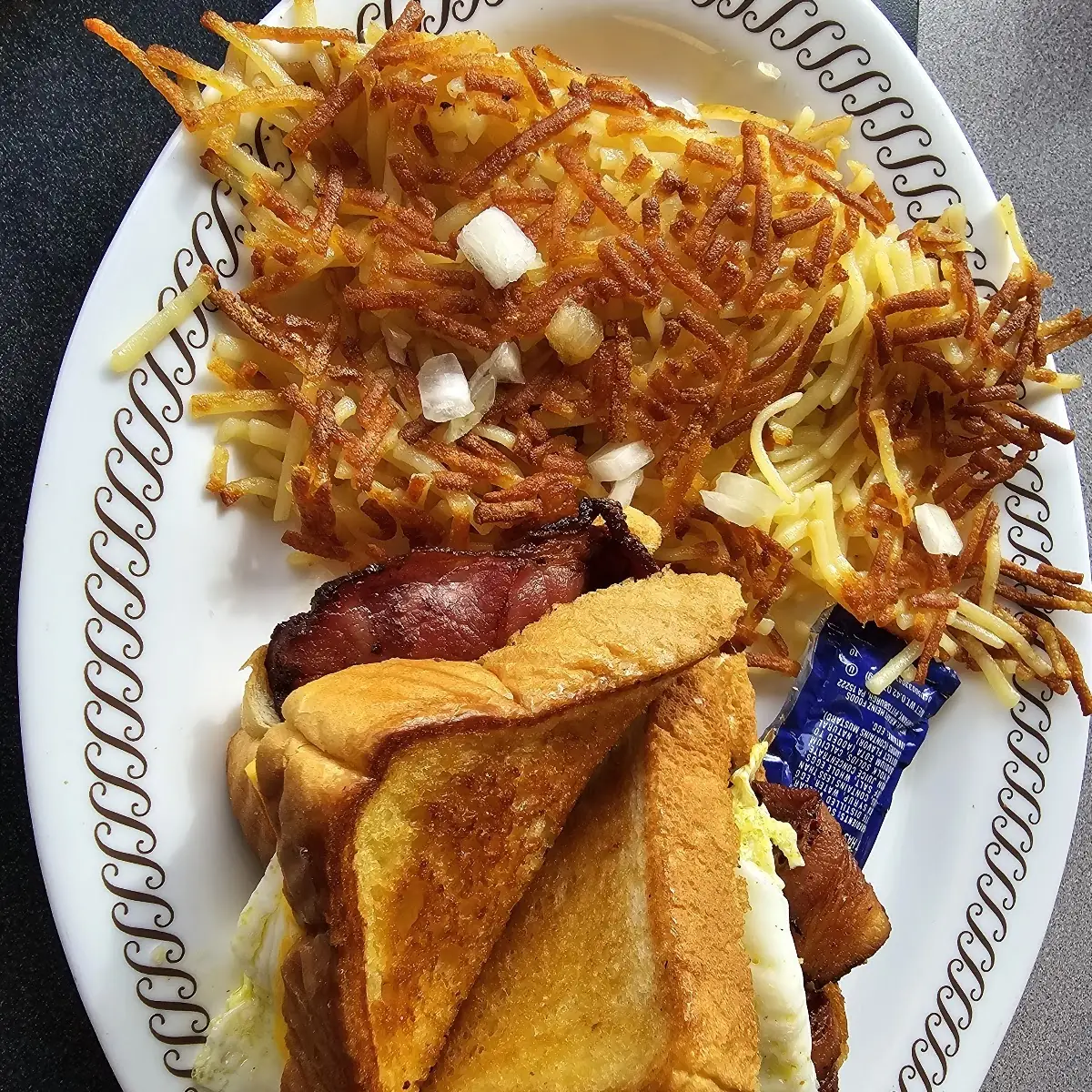 Bacon Egg and Cheese with Hashbrowns