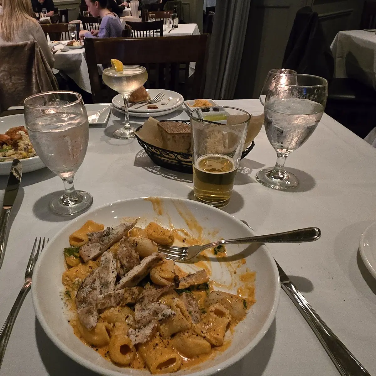 Rigatoni Vodka with Grilled Chicken