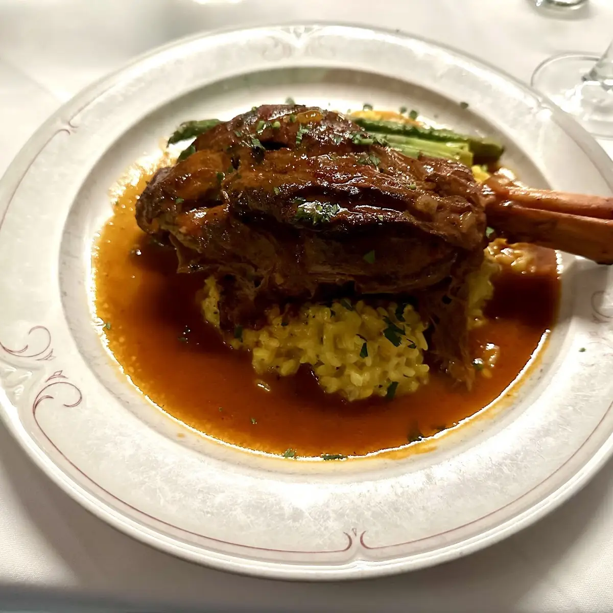 Lamb Shank with Risotto