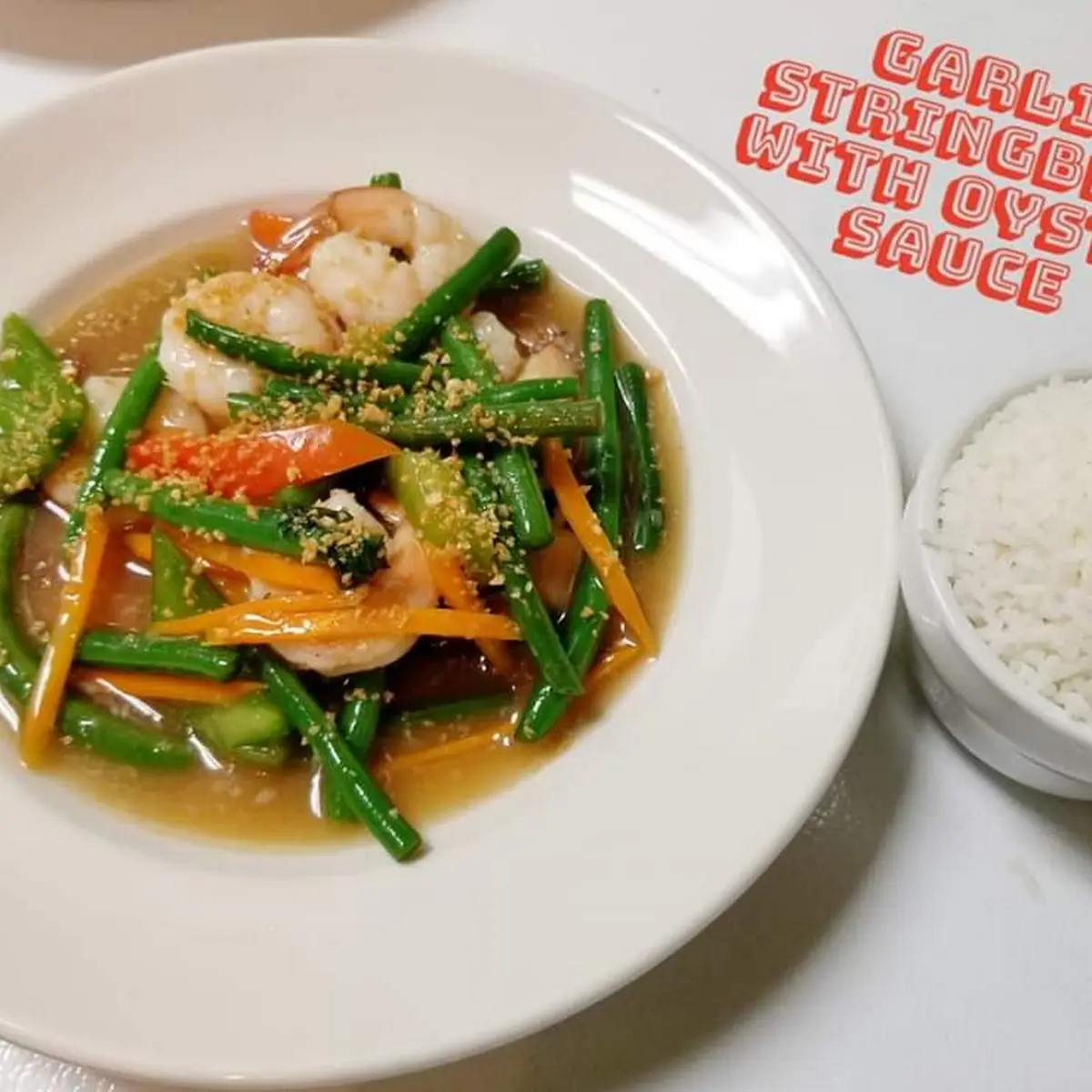 Garlic String Beans with Oyster Sauce