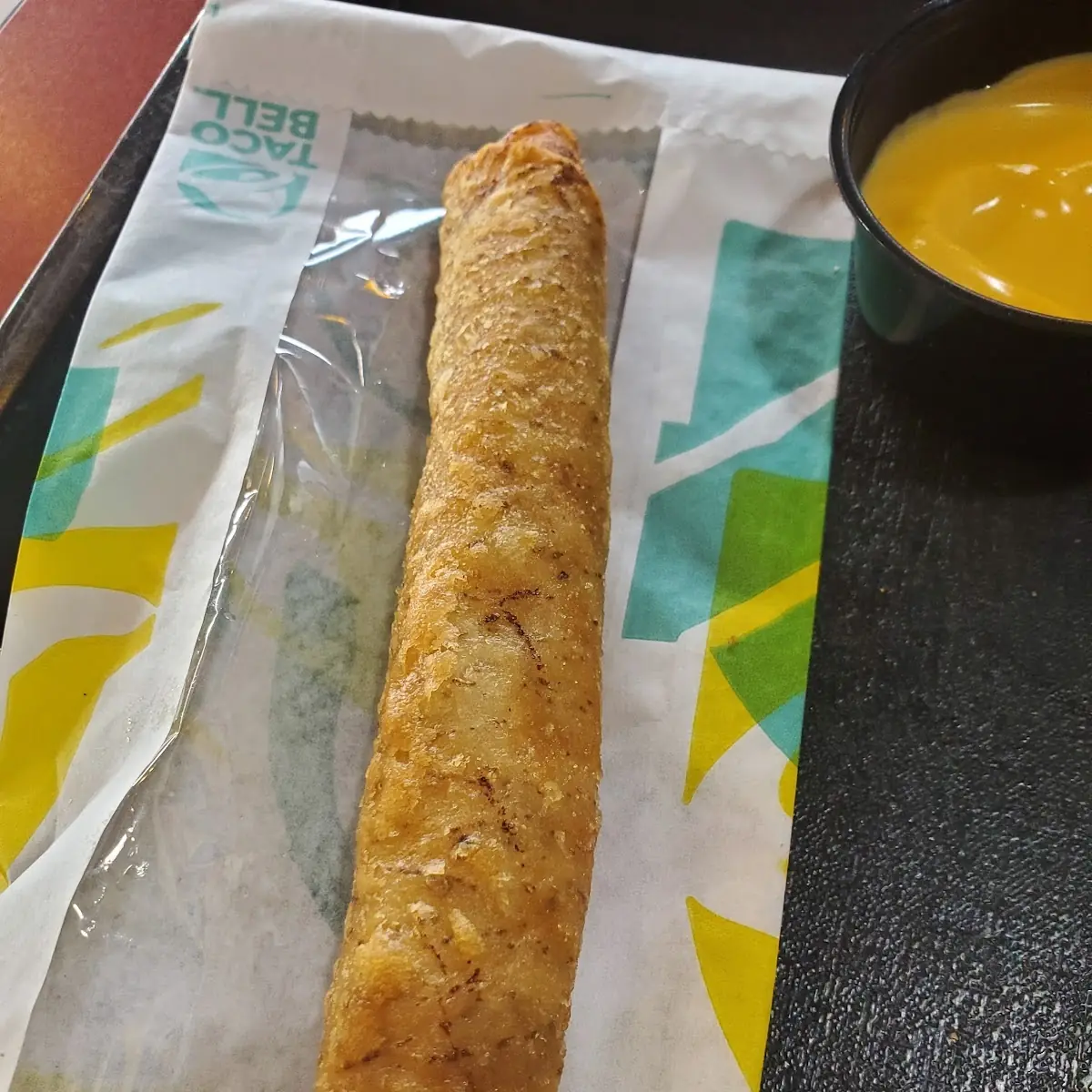 Rolled Chicken Taco Burnt Hard