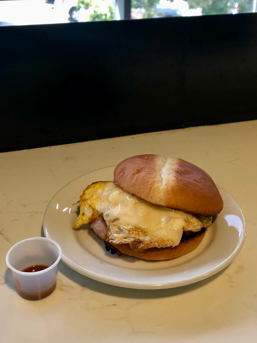 Ham and Egg Breakfast Sandwich