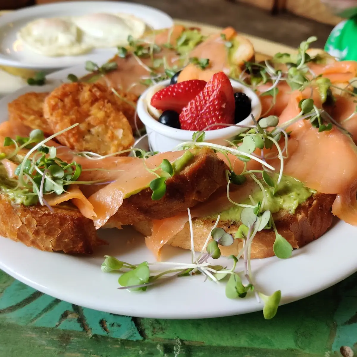 Three Sisters Smoked Salmon Toast