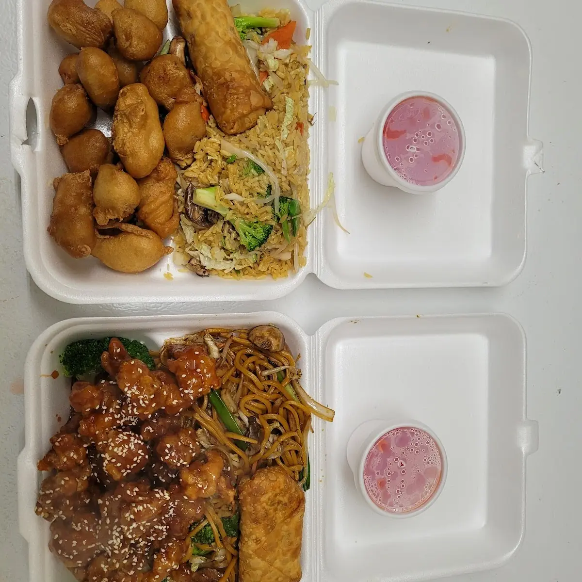 Sesame Chicken Combination Platter