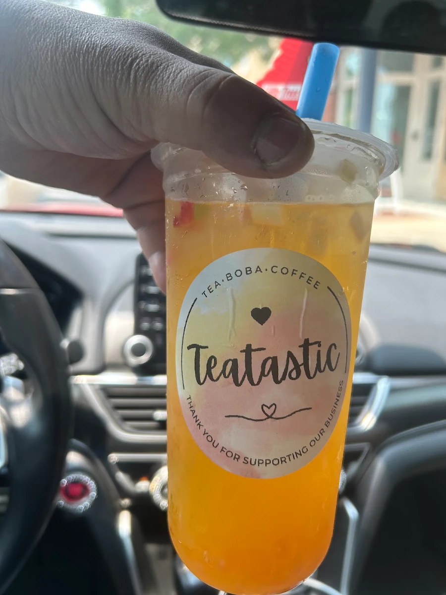 Passion Fruit with Mango Boba