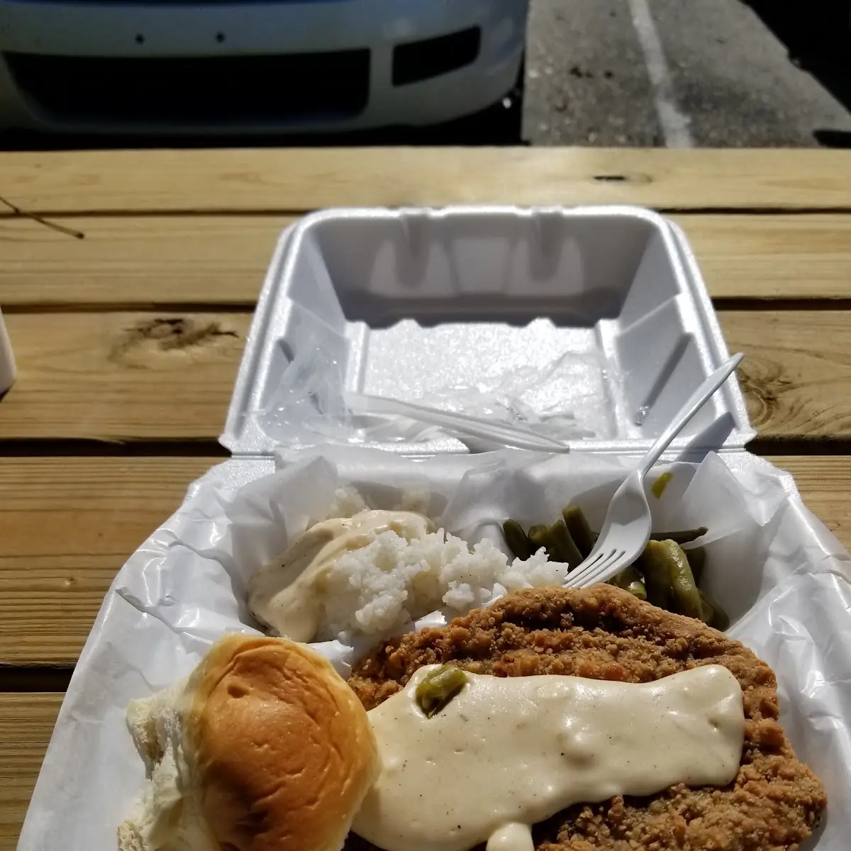Fried Steak or Chicken Biscuit