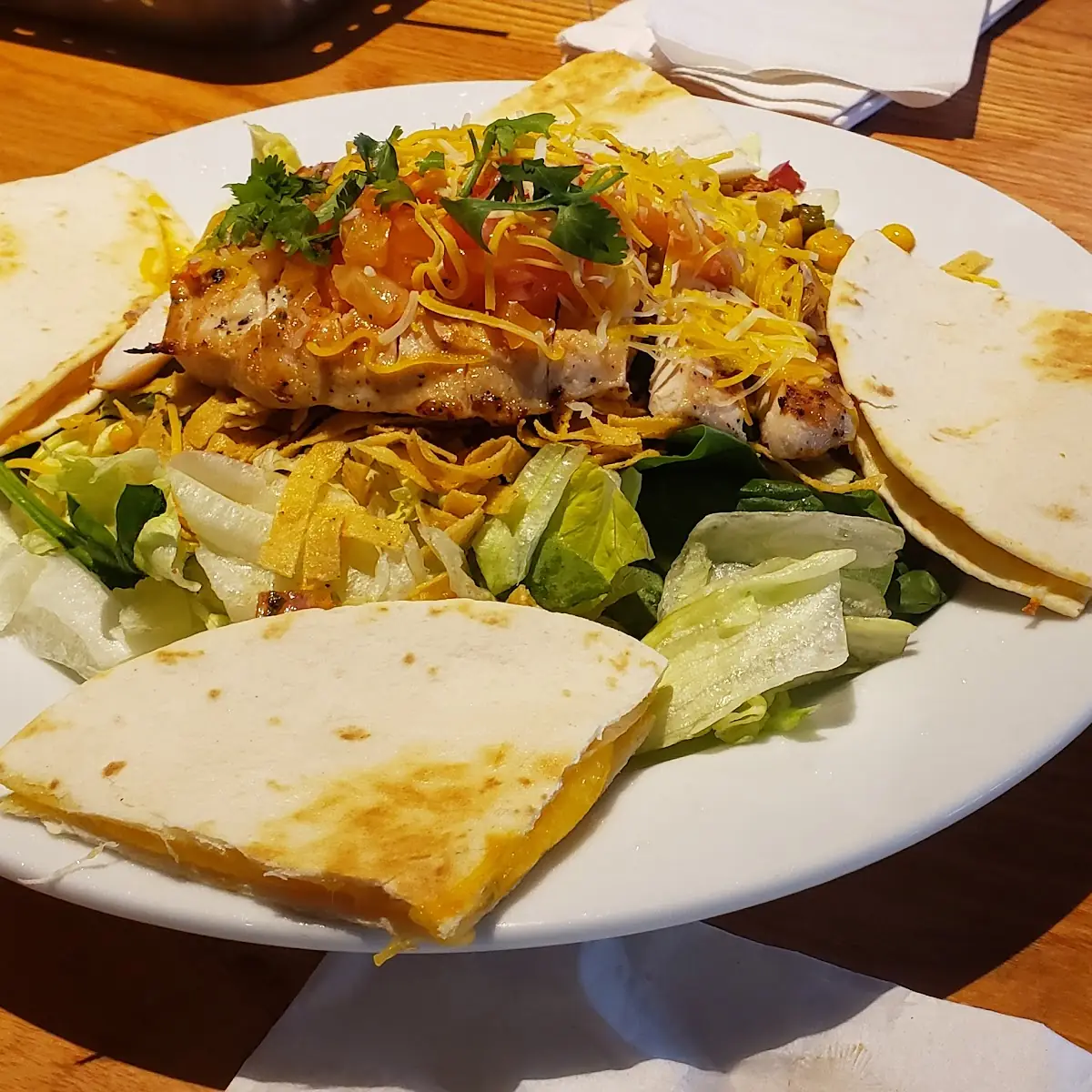 Chicken Quesadilla Salad