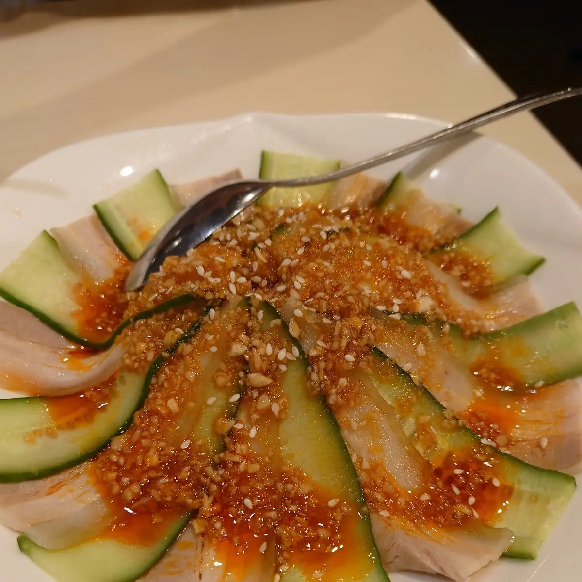 Sliced Pork with Garlic Sauce