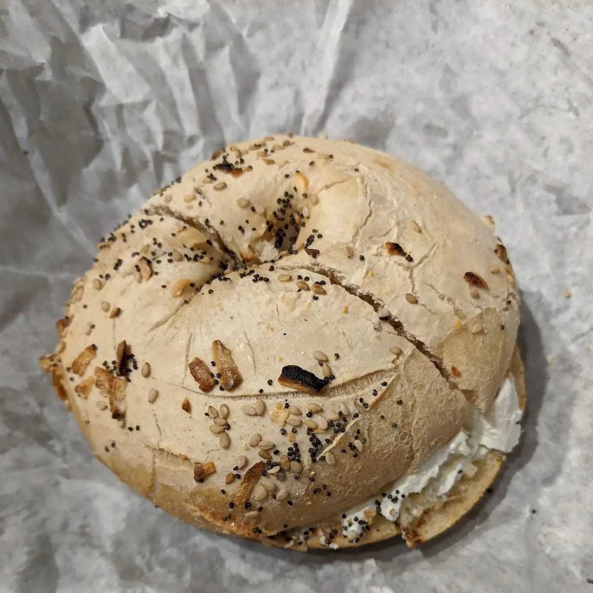 Everything Bagel with Cream Cheese