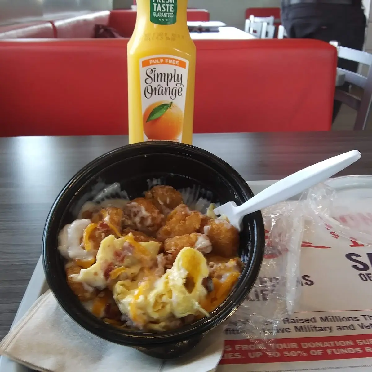 Loaded Hash Round Bowl