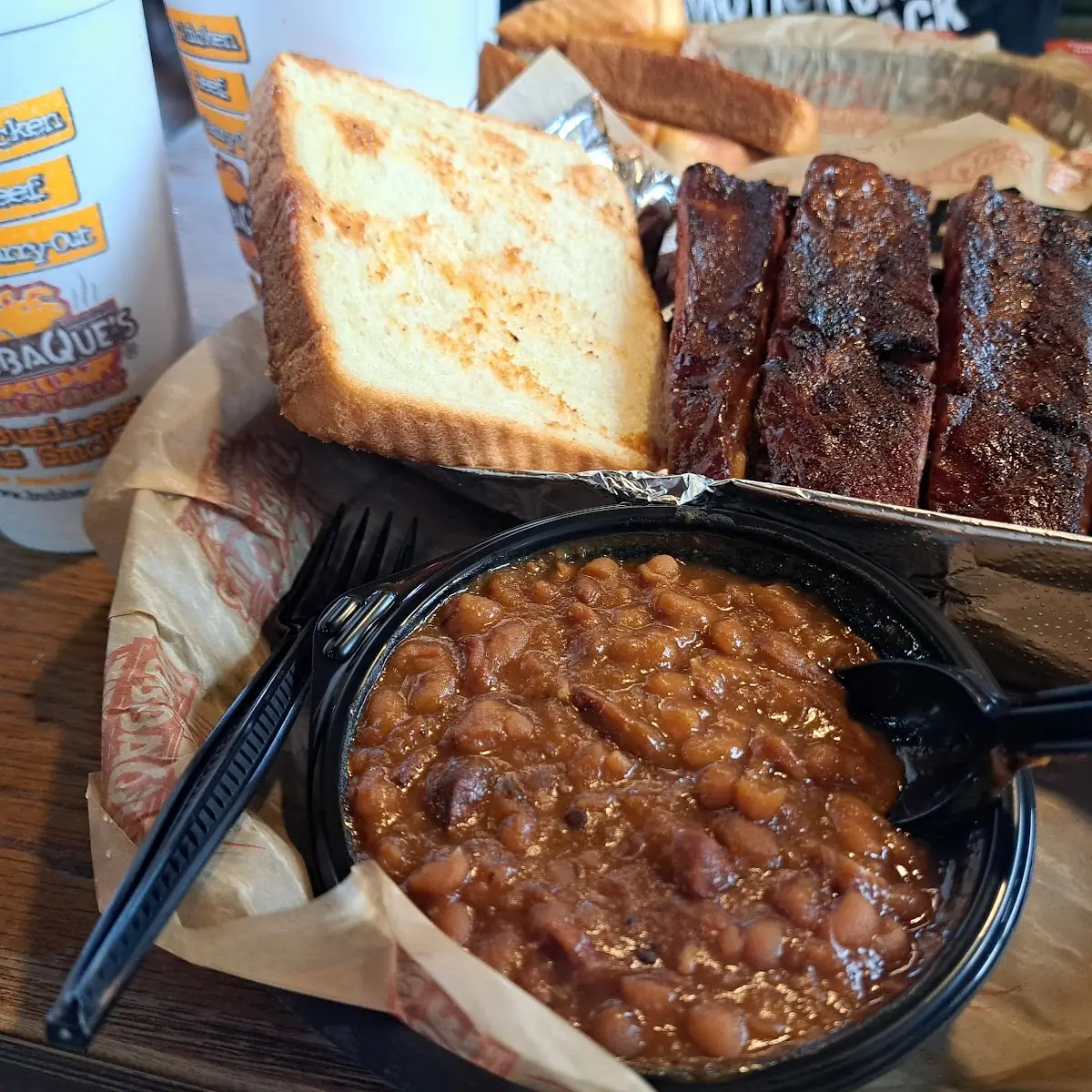 Ribs and Baked Beans