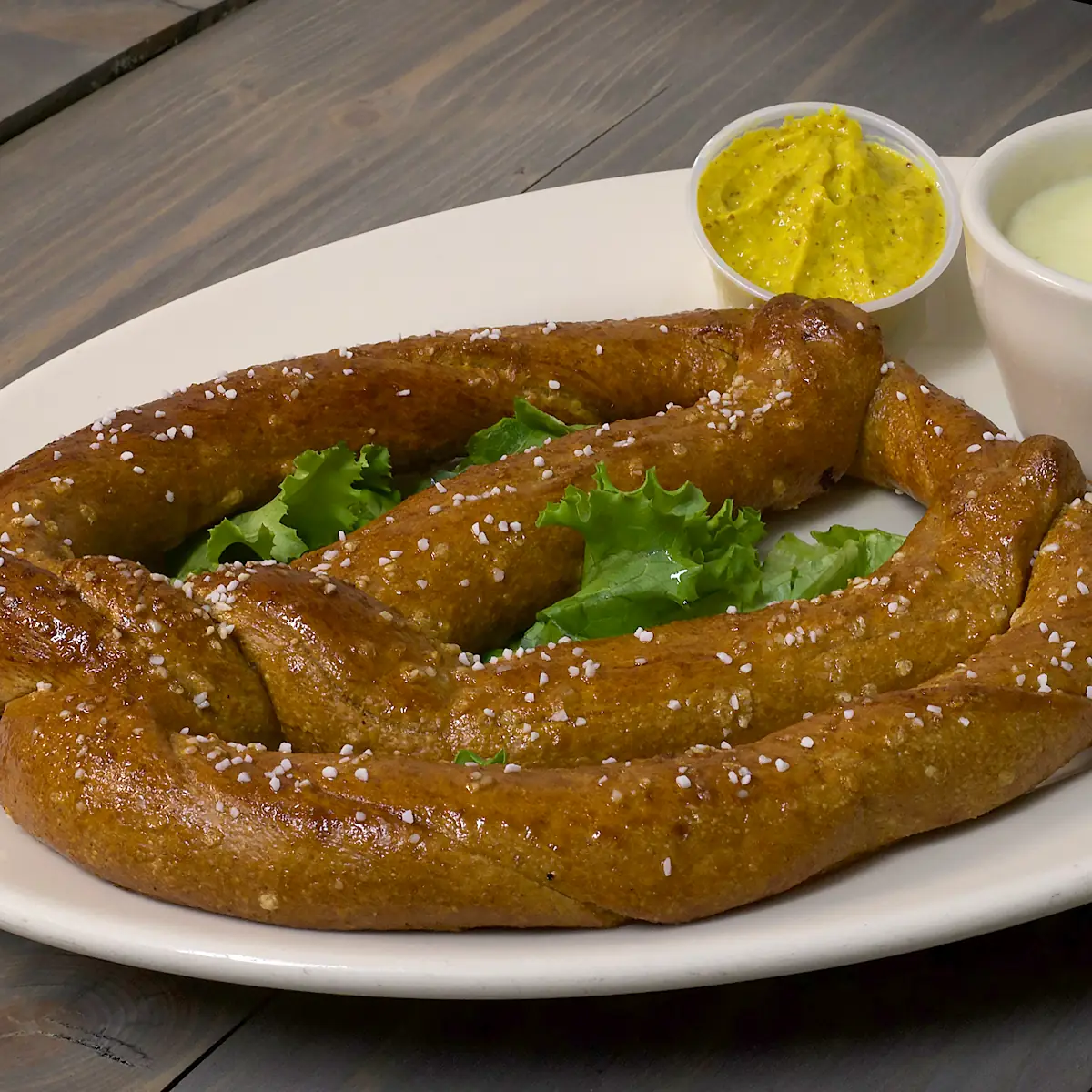 Soft Pretzel with Dipping Sauces