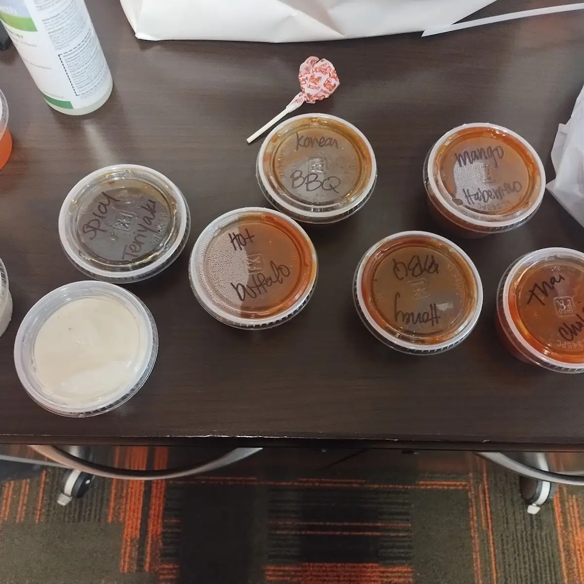 Different Sauces That I Asked for on the Side