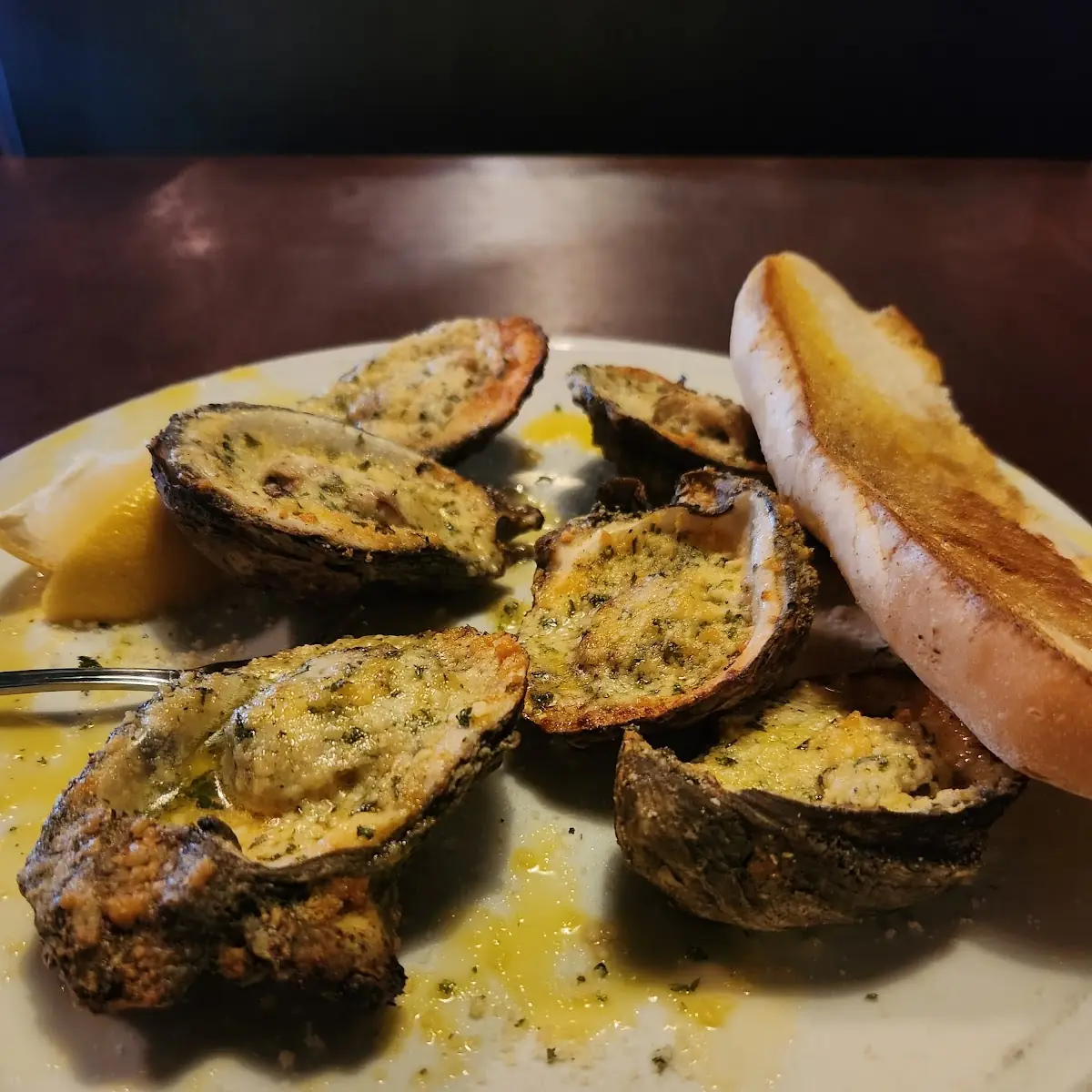 Chared Oysters on the Half Shell
