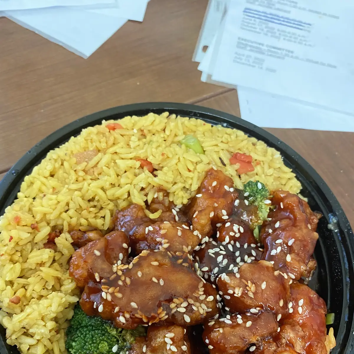 Sesame Chicken Lunch