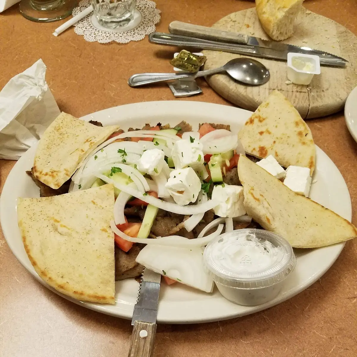 Athenian Gyros with Two Eggs