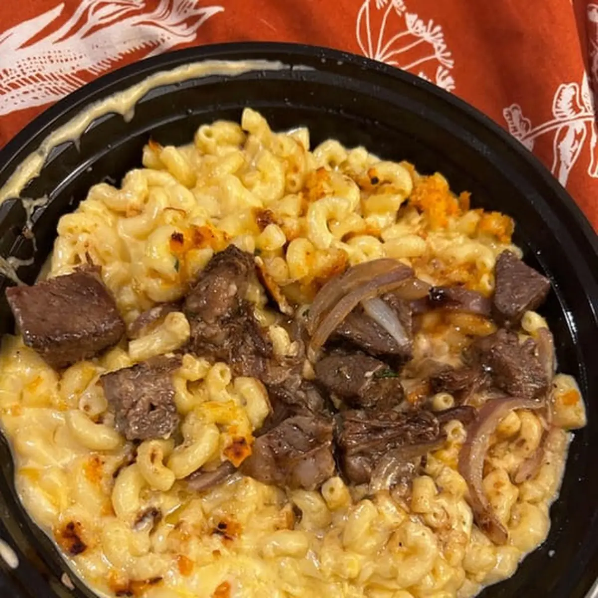 Pulled Pork over Mac and Cheese