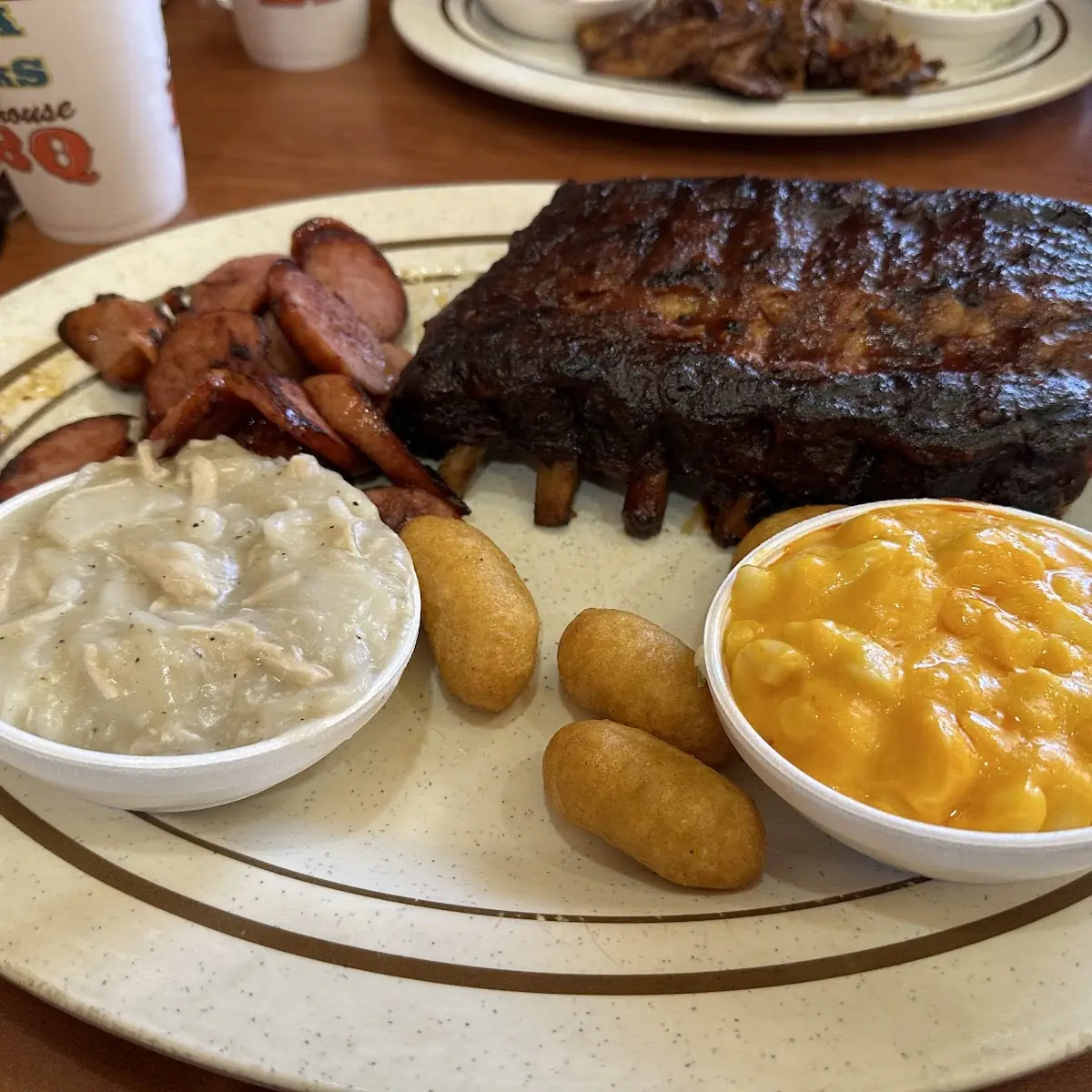 Half Rack and Smoked Sausage Combo