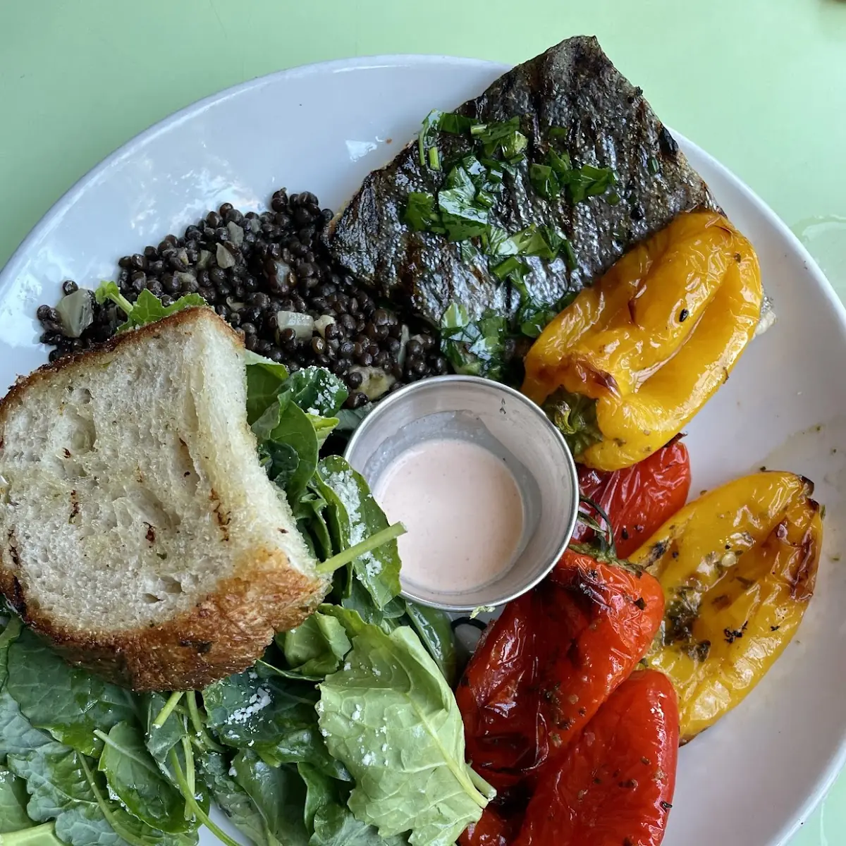 Longevity Bowl with Grilled Trout