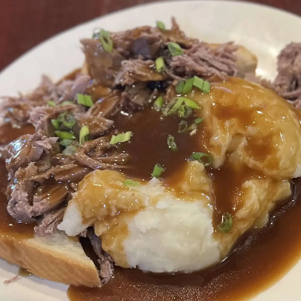 Open Faced Roast Beef