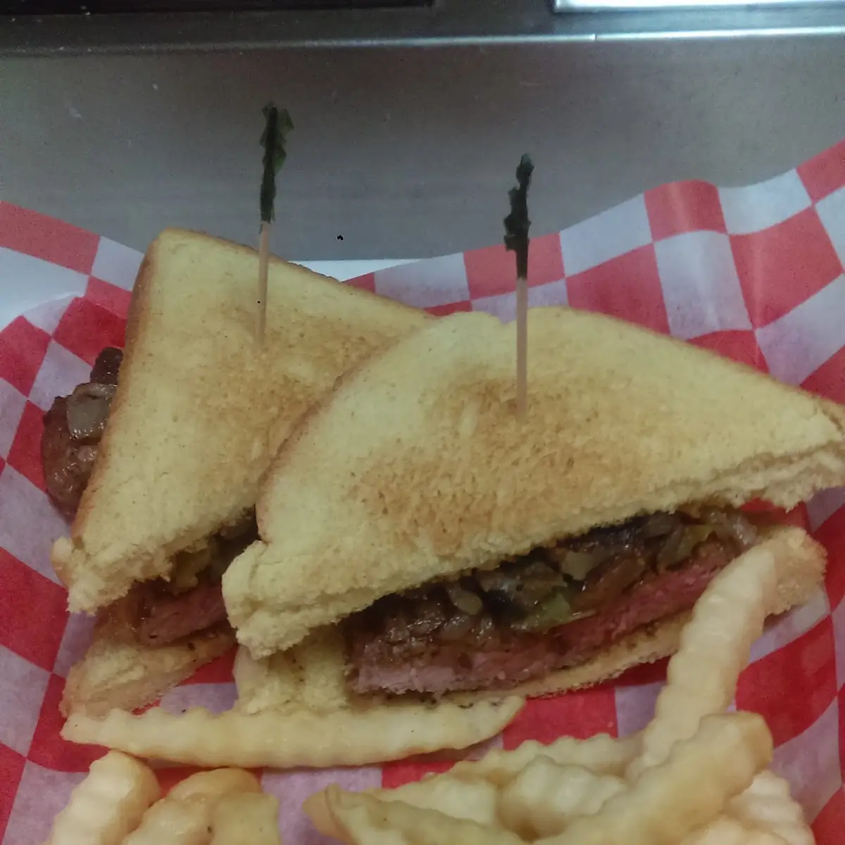 Steak Sandwich with Fries