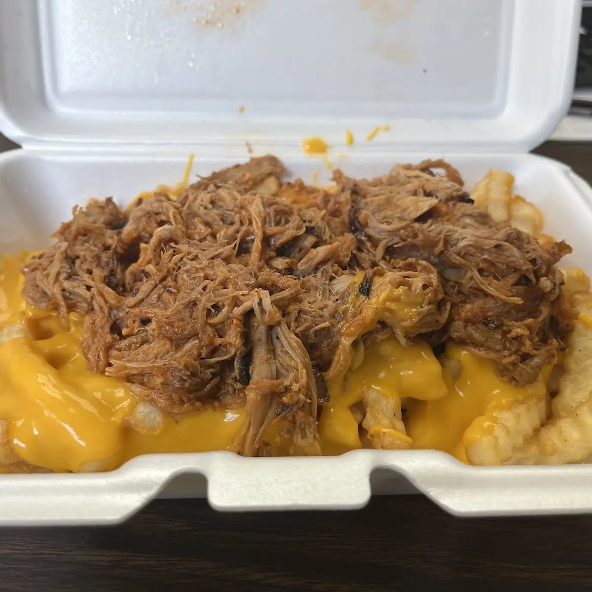 Cheddar Pulled Pork Grilled Onions