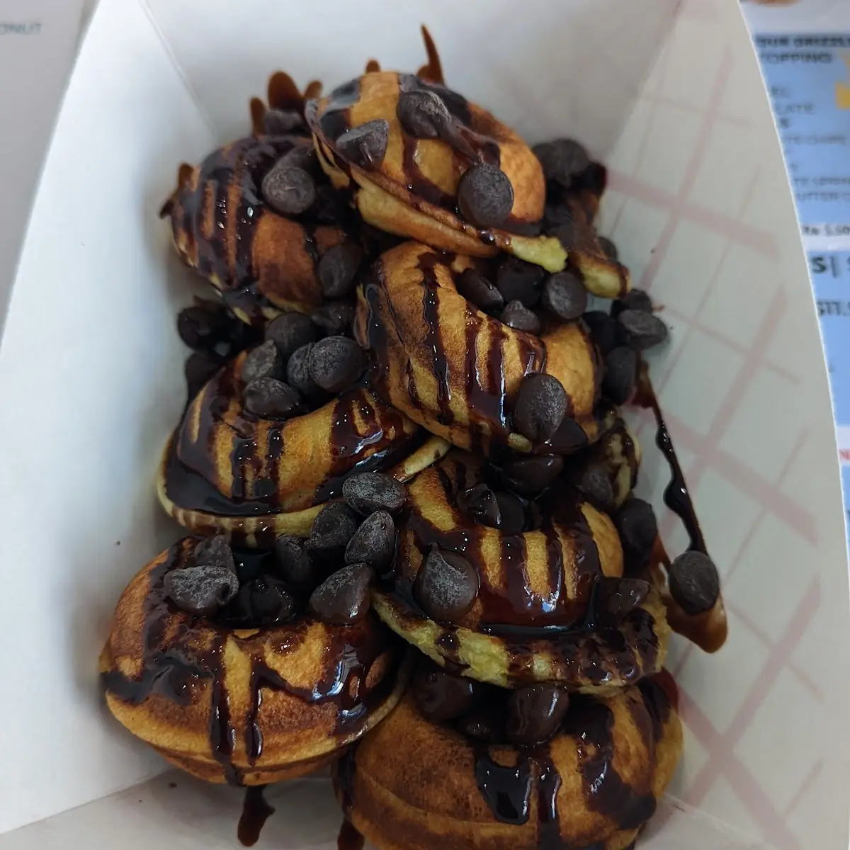 Chocolate Chip Protein Donuts with Chocolate Drizzle