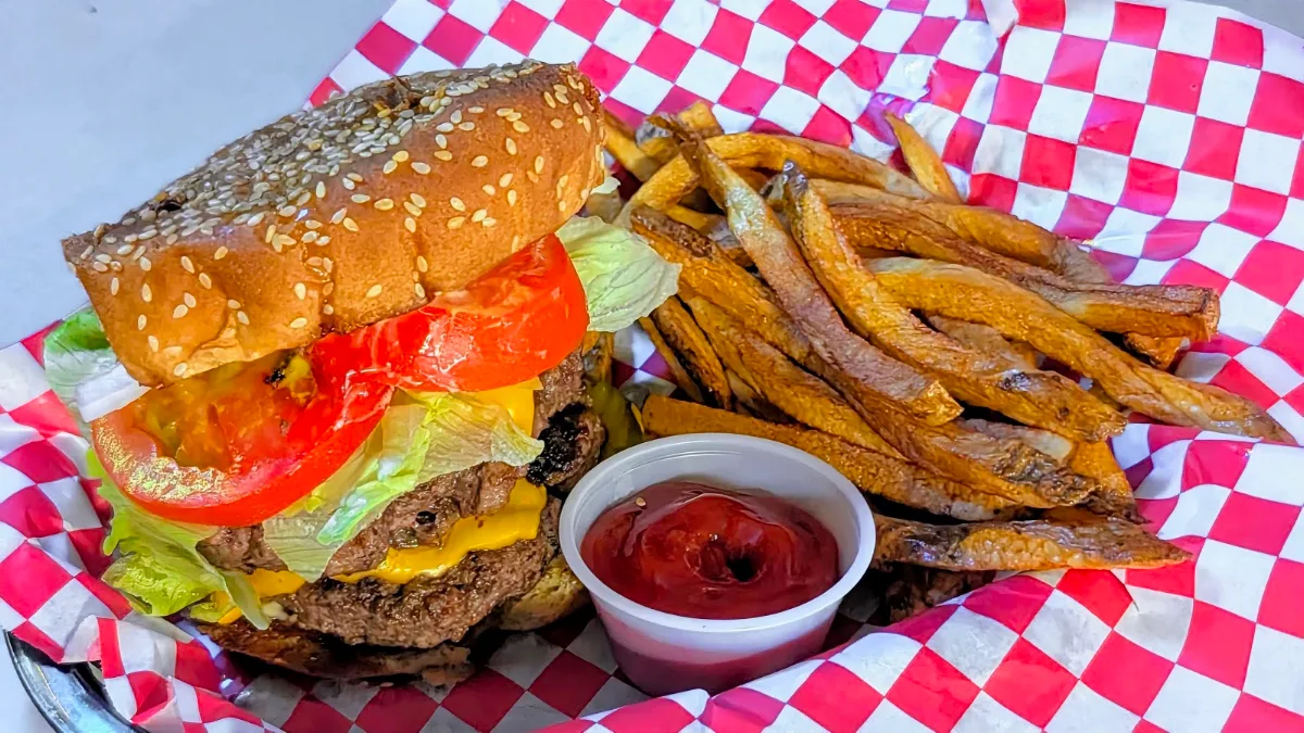 Double Cheeseburger with Fries