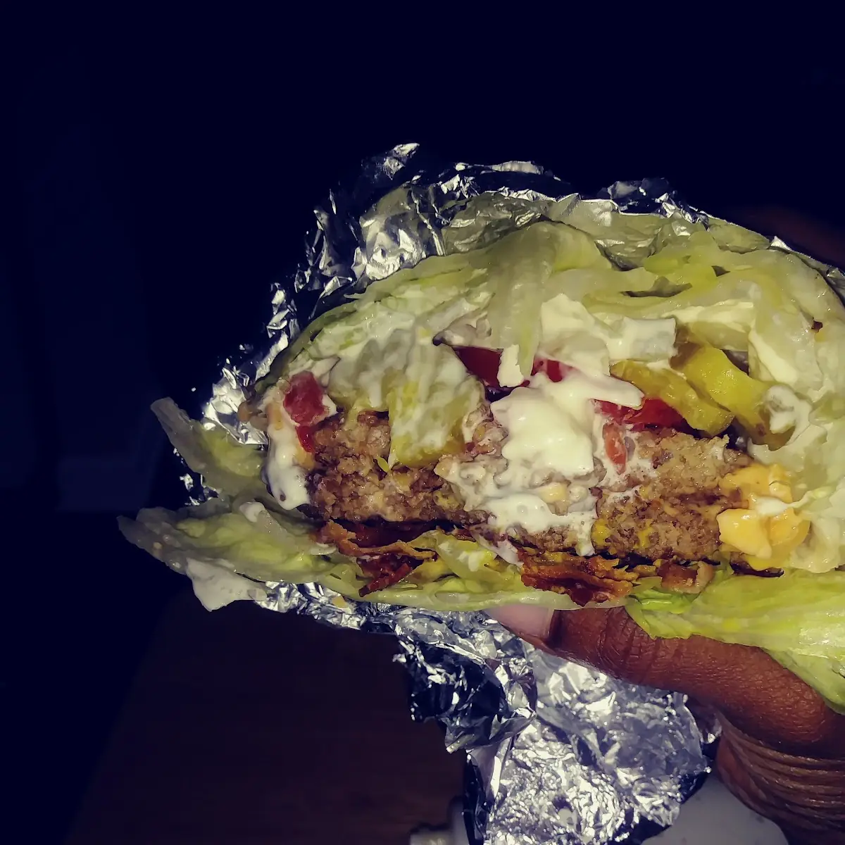 Double Bacon Cheeseburger Lettuce Wrap