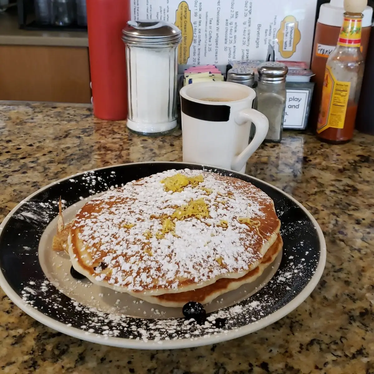 Single Blueberry Pancake