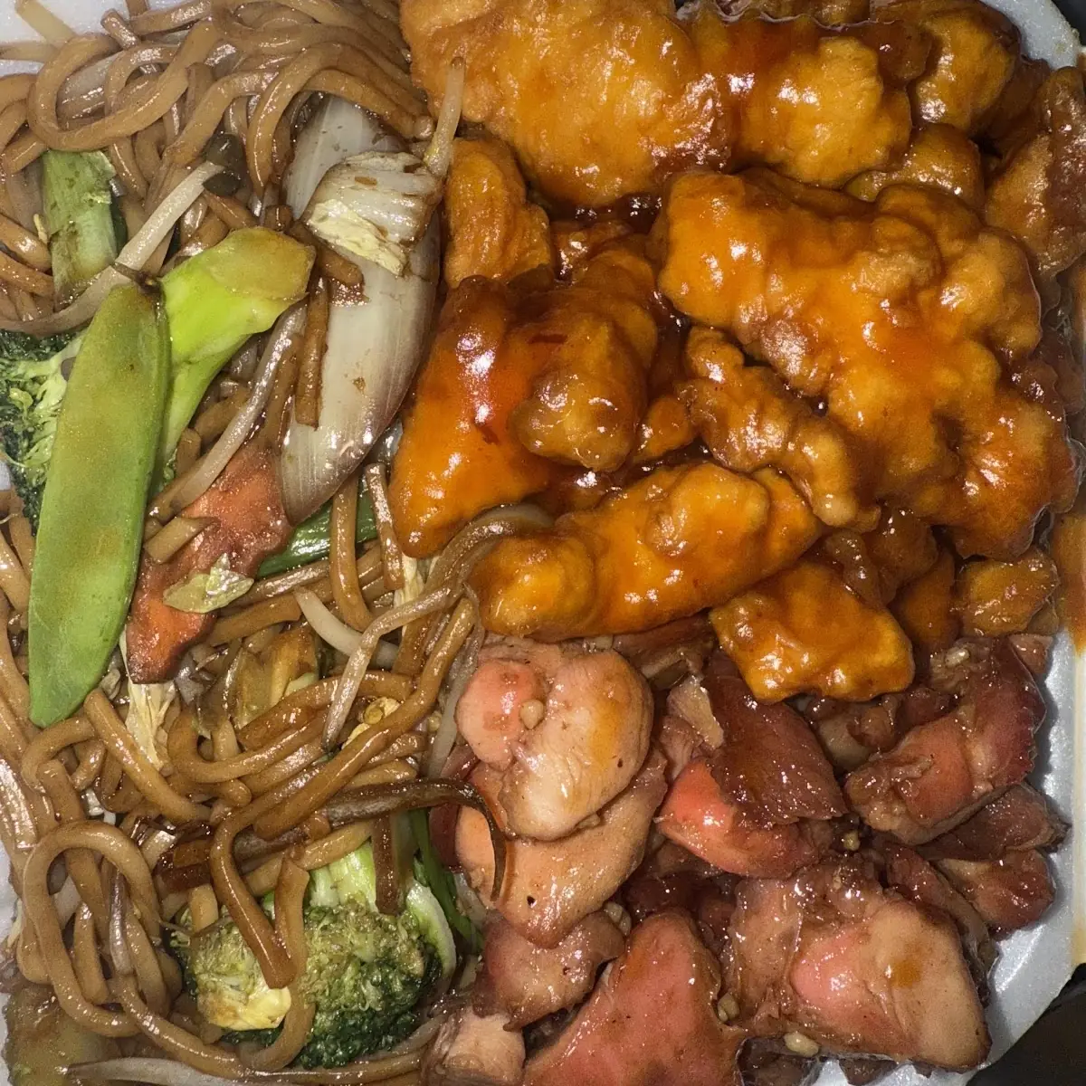 Shrimp Chop Suey & Orange Chicken