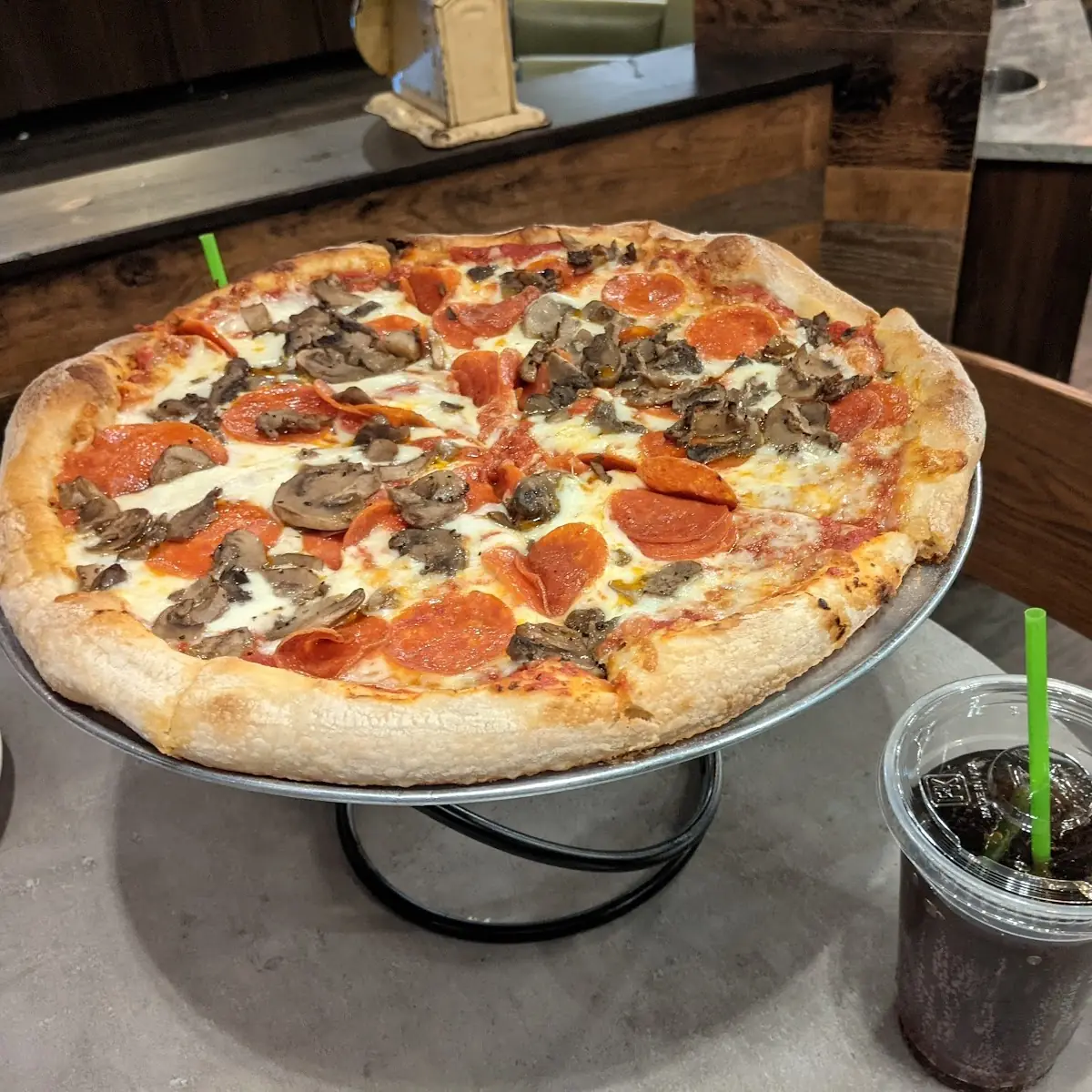 Pepperoni and Mushroom Pizza
