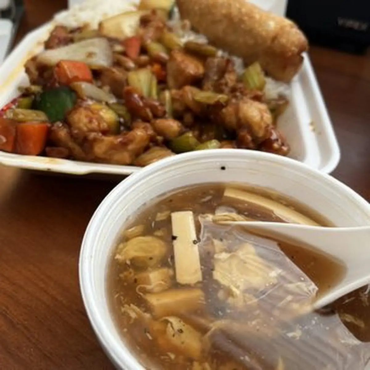 Triple Delight with Garlic Sauce