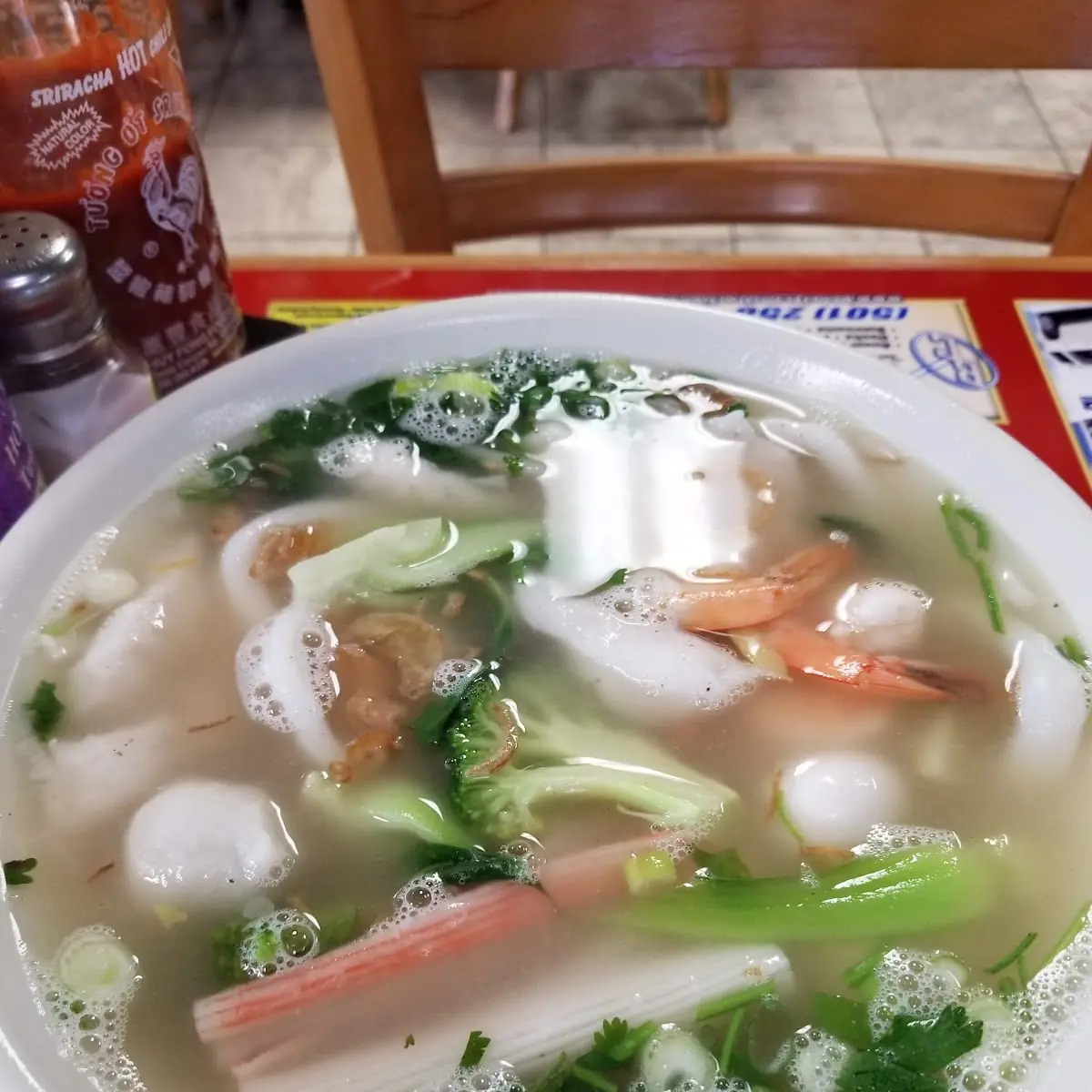 Seafood Noodles Soup