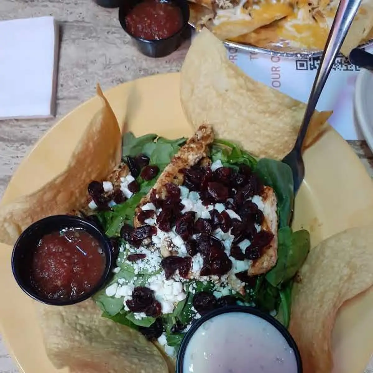 Grilled Chicken Spinach Salad