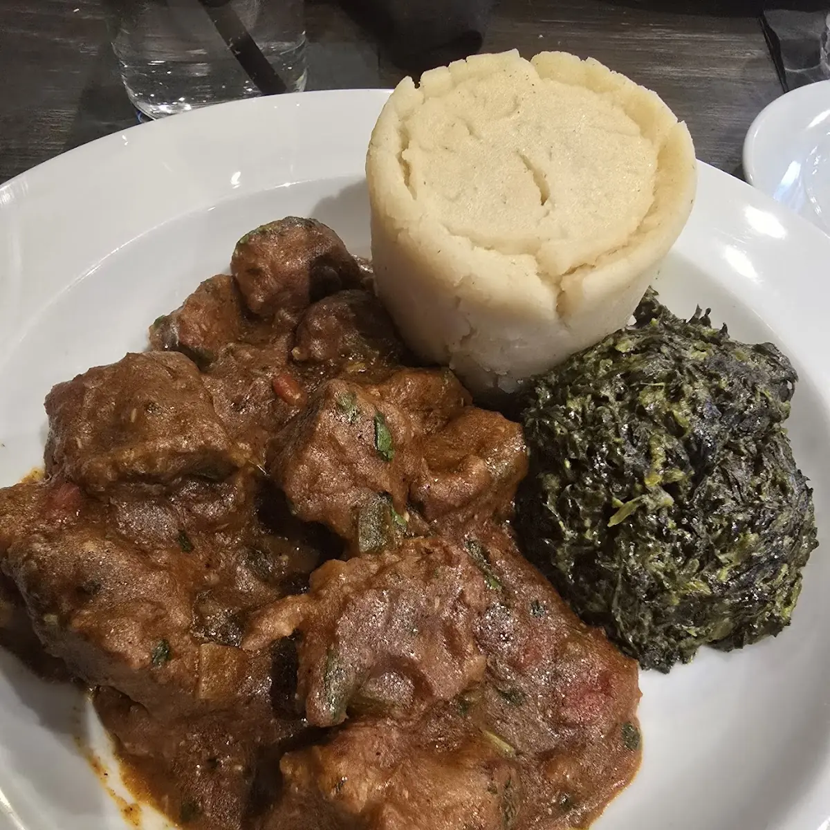 Nyama Mchuzi Beef Stew Beef with Corn Fufu