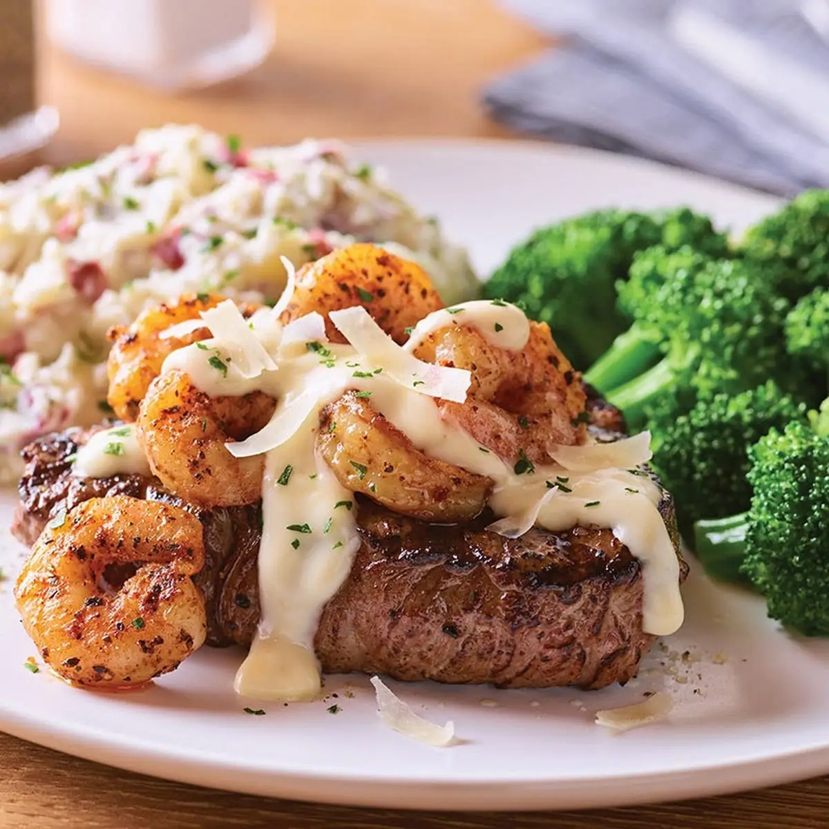 Shrimp 'N Parmesan Sirloin