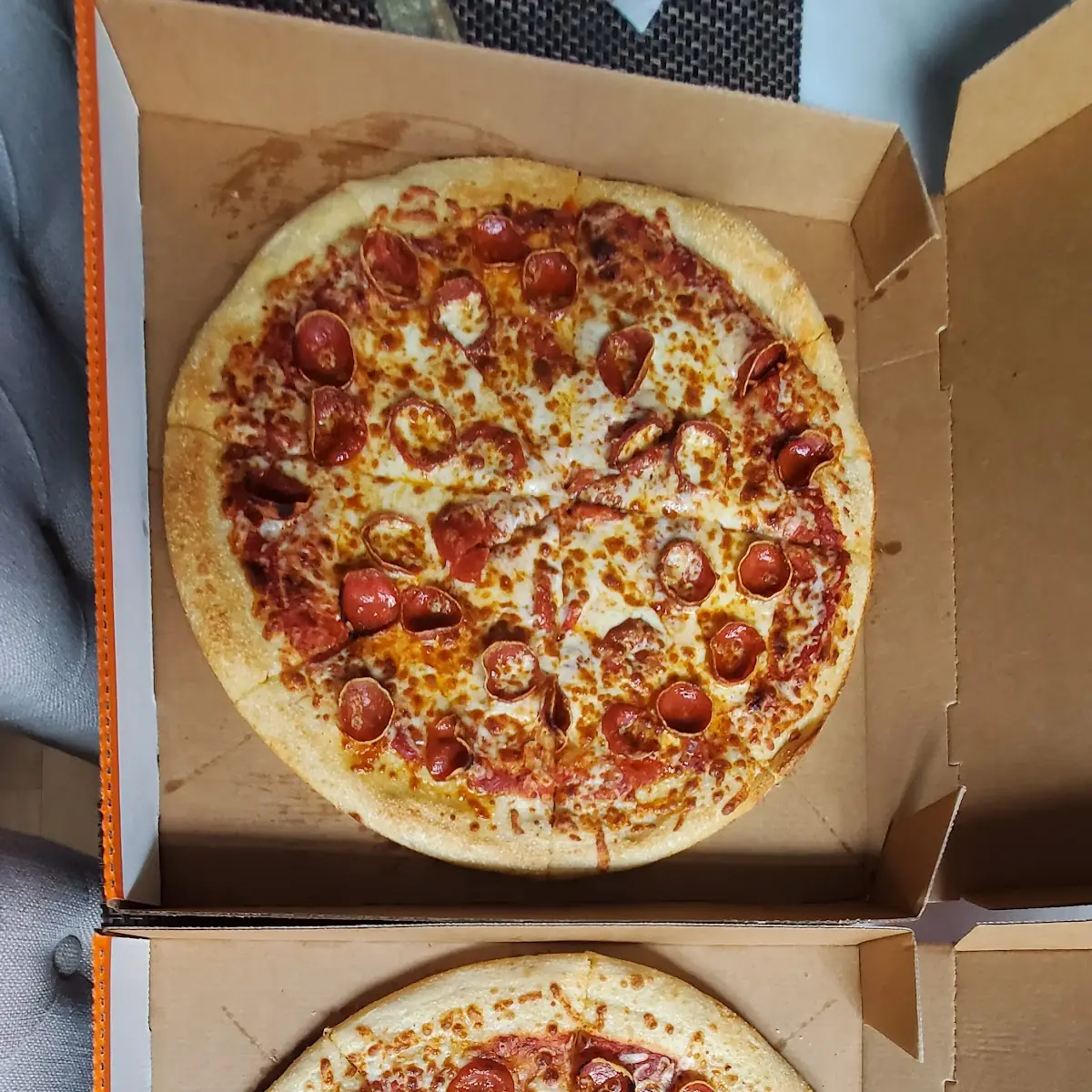 Sloppy Pepperoni Extra Cheese Pizza