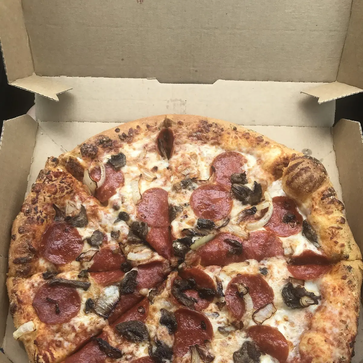 Pepperoni and Mushroom Pizza