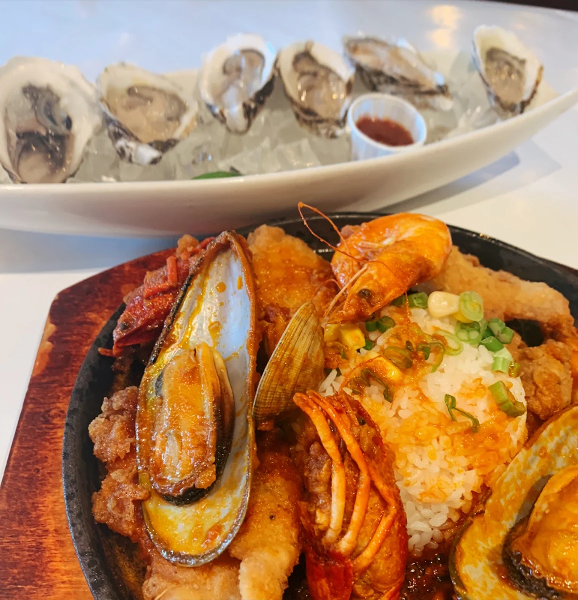 Seafood Platter Included